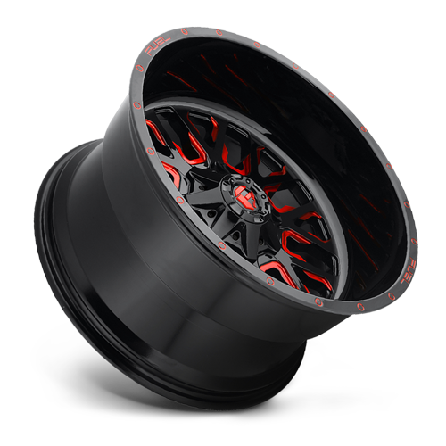 17x9 6x5.5/6x135 4.5BS D612 Stroke Gloss Red - Fuel Off-Road