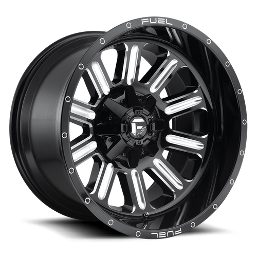 20x10 8x180 4.75BS D620 Hardline Gloss Black Mil - Fuel Off-Road
