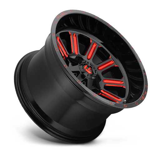 20x12 6x5.5/6x135 4.75BS D621 Hardline Gloss Blk/Red - Fuel Off-Road