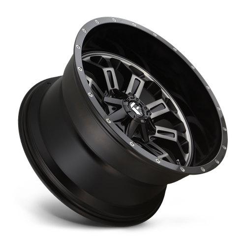 20x10 8x170 4.75BS D561 Crush Matte Blk Mach - Fuel Off-Road