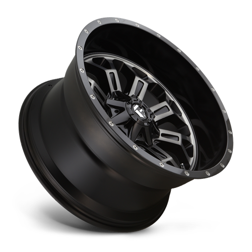 20x10 8x180 4.75BS D561 Crush Matte Blk Mach - Fuel Off-Road