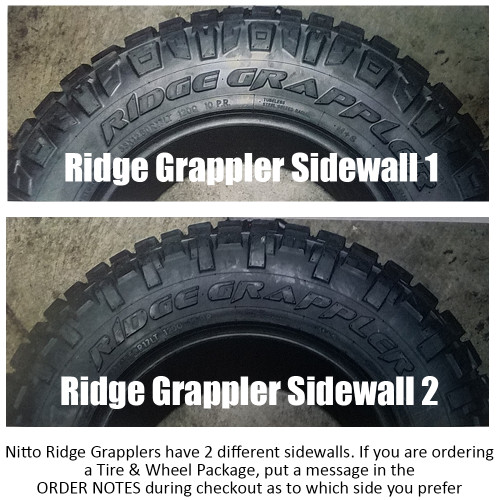 Dually Tire & Wheel Package | 33x12.50r20F Nitto Ridge Grappler / Fuel Maverick Black Mille
