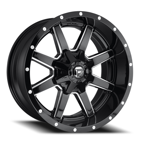 22x12 8x180 4.75BS D610 Maverick Gloss Black - Fuel Off-Road