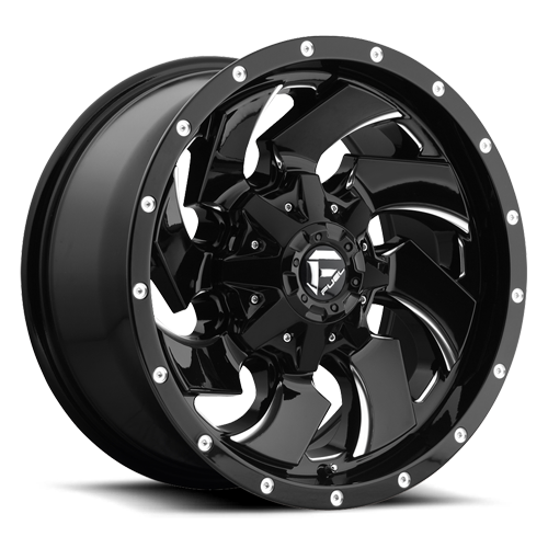 20x10 6x5.5/6x135 4.75BS D574 Cleaver Black Milled - Fuel Off-Road
