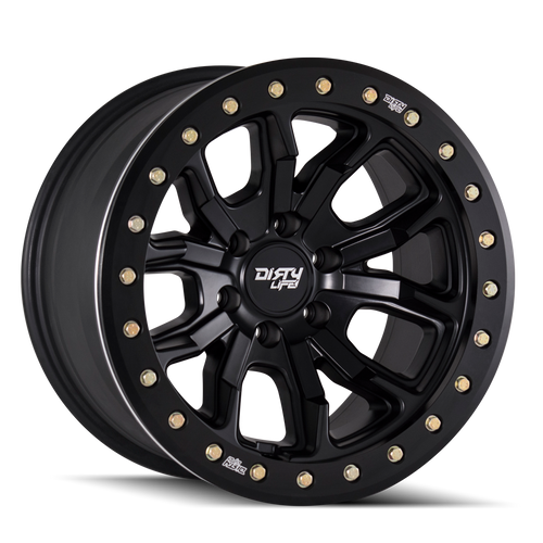 20x9 6x135 5.47BS DT-1 Matte Black - Dirty Life Wheels