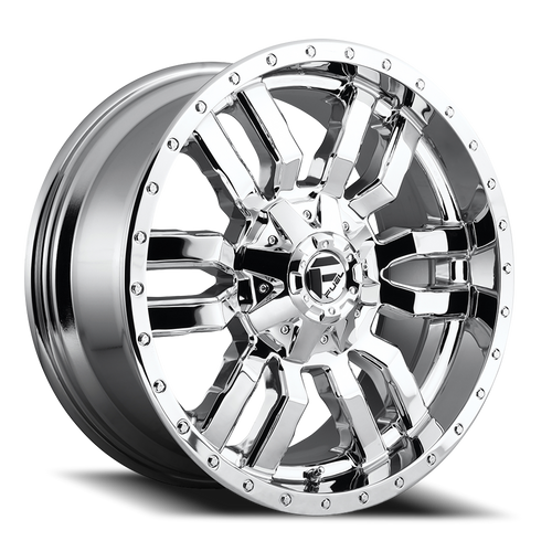 20x9 8x180 5.75BS D631 Sledge Chrome - Fuel Off-Road