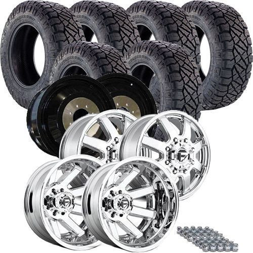 37x12.50r20E Nitto Ridge Grappler / Fuel Maverick Chrome