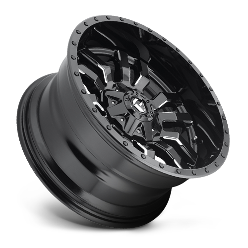 18x9 8x6.5 5.75BS D595 Sledge Gloss Black Milled - Fuel Off-Road