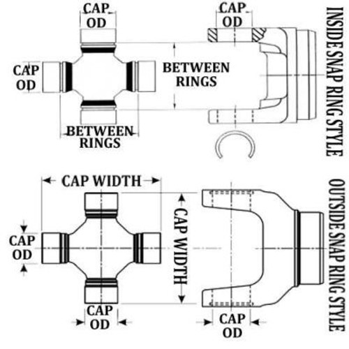 GM U-Joint Driveshaft - Dana Spicer