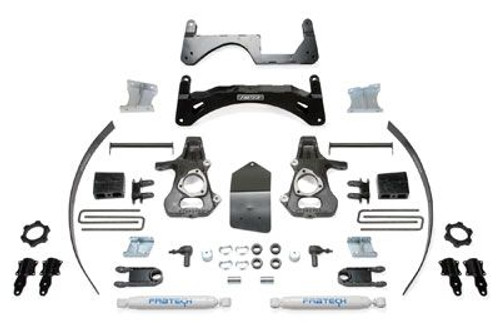 6in Basic Sys w/Performance Shocks 14-18 Gm K1500 P/U w/Oe Alm Or Stmp Stl Uca Suspension Lift Kit - Fabtech