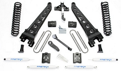 6in Rad Arm Sys W/Coils & Performance Shocks 05-07 Ford F250 4wd W/Factory Overload Suspension Lift Kit - Fabtech