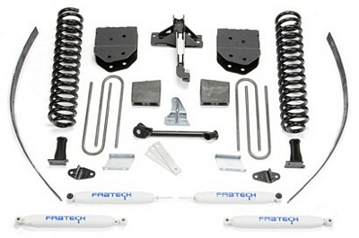8in Basic Sys W/Performance Shocks 08-16 Ford F250 4wd W/O Factory Overload Suspension Lift Kit - Fabtech