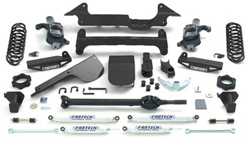 6in Performance Sys W/Performance Shocks 03-08 Hummer H2 Suv/Sut 4wd W/Rear Coil Springs Suspension Lift Kit - Fabtech 6in Performance Sys W/Performance Shocks 03-08 Hummer H2 Suv/Sut 4wd W/Rear Coil Springs Suspension Lift Kit - Fabtech