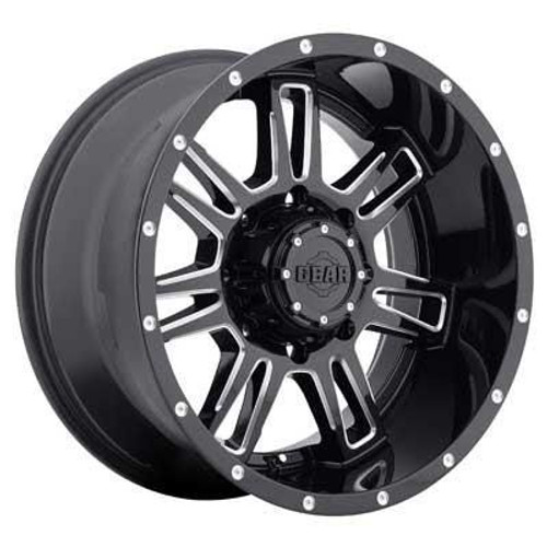 Only 4 Left! 18x9 5x5/5x5.5 4.5BS 737 Challenger Gloss Black/Milled- Gear Alloy Only 4 Left! 18x9 5x5/5x5.5 4.5BS 737 Challenger Gloss Black/Milled- Gear Alloy