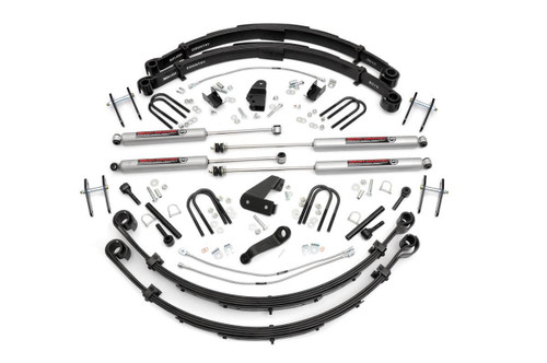 87-96 Jeep YJ 6in Kit w/Arm & N2O Shocks - Rough Country Suspension