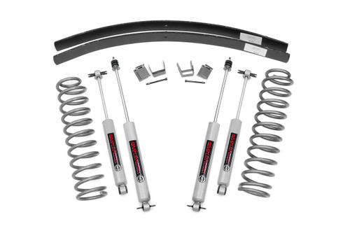 84-01 Jeep XJ 3in Kit w/N2O Shocks - Rough Country Suspension