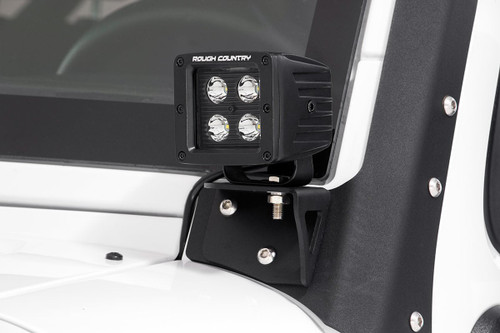 LED Light Mount Lower Windshield Pod Jeep Wrangler JK  (07-18)