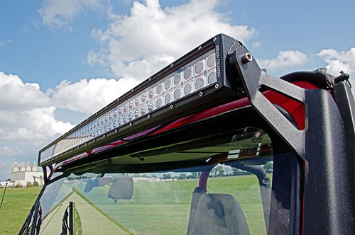 LED Light Mount Upper Windshield 50" Straight Jeep Wrangler YJ (87-95)