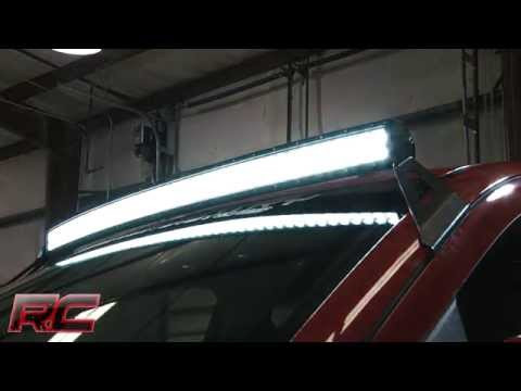 LED Light Mount Upper Windshield 50" Curved Chevy/GMC 1500 (14-18)