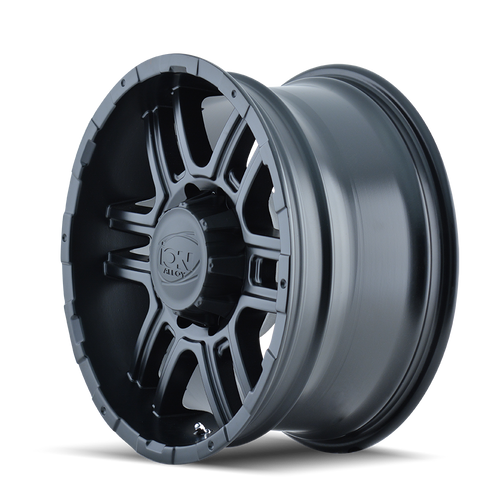 16x8 6x5.5 4.89BS Type 179 Matte Black - Ion Wheel 16x8 6x5.5 4.89BS Type 179 Matte Black - Ion Wheel