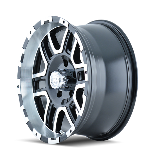 16x8 6x4.5 4.89BS Type 179 Black/Machine Face - Ion Wheel
