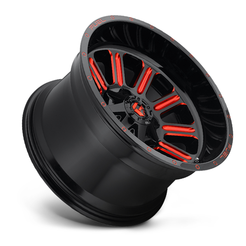20x9 8x180 5BS D621 Hardline Gloss Blk/Red - Fuel Off-Road
