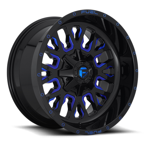 18x9 5x4.5/5x5 4.5BS D645 Stroke Gloss Milled Blue - Fuel Off-Road