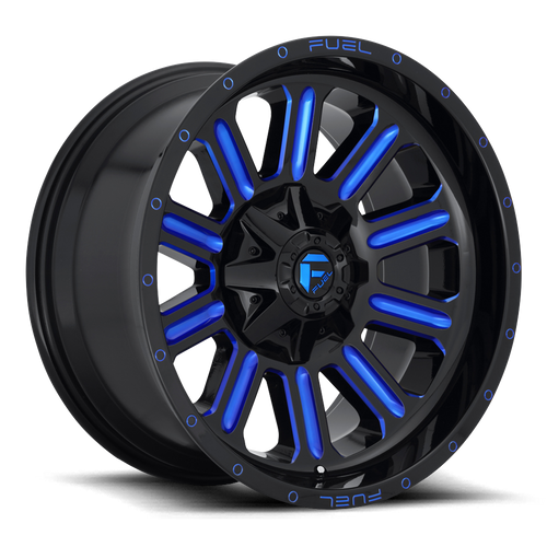 20x9 6x5.5/6x135 5BS D646 Hardline Gloss Milled Blue - Fuel Off-Road
