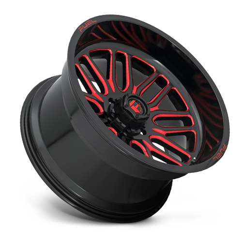 20x10 8x170 4.75BS D663 Ignite Gloss Milled Red - Fuel Off-Road