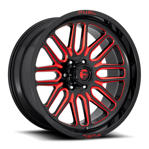 20x10 8x180 4.75BS D663 Ignite Gloss Milled Red - Fuel Off-Road