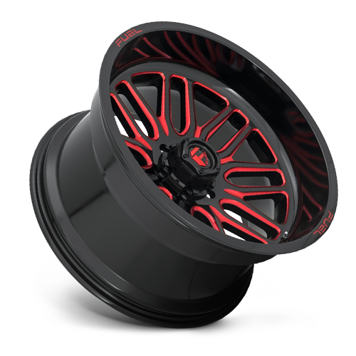 20x9 6x5.5 5.75BS D663 Ignite Gloss Milled Red - Fuel Off-Road