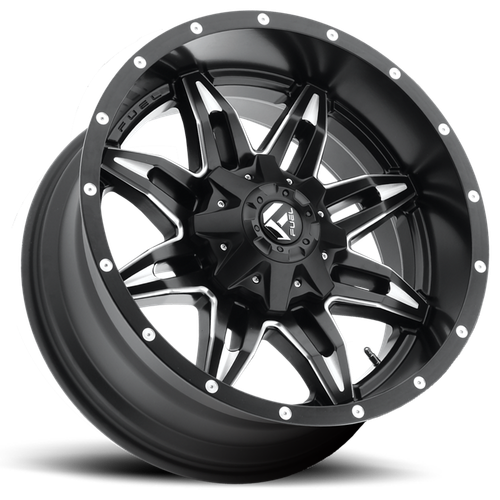 17x9 5x4.5/5x5 4.5BS D567 Lethal Black Milled - Fuel Off-Road