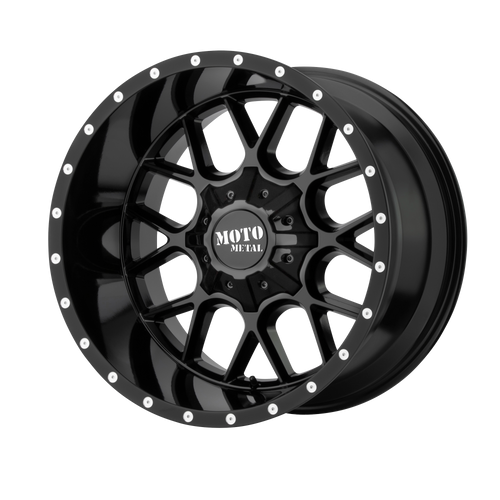 20x9 5x5.5/5x150 5BS MO986 Siege Gloss Black - Moto Metal Wheels
