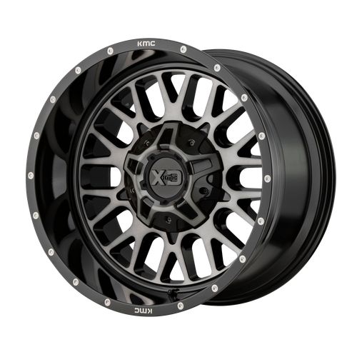 20x10 6x5.5/6x135 4.79BS XD842 Snare Gloss Black w/Grey - XD Wheels