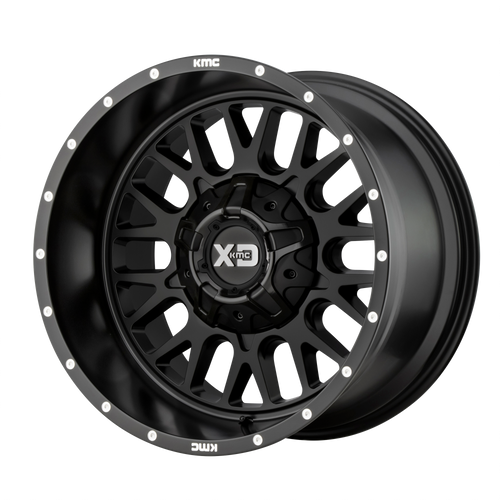 20x9 6x5.5/6x135 5.71BS XD842 Snare Satin Black - XD Wheels