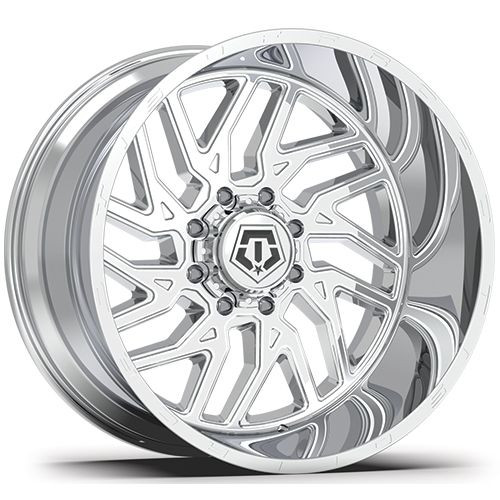 22x14 8x6.5 4.51BS 544C Chrome - Tis Off Road Wheels