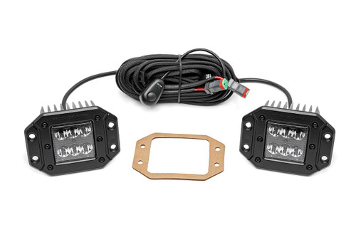 Black Series LED Light Pair 2" Spot Flush Mount