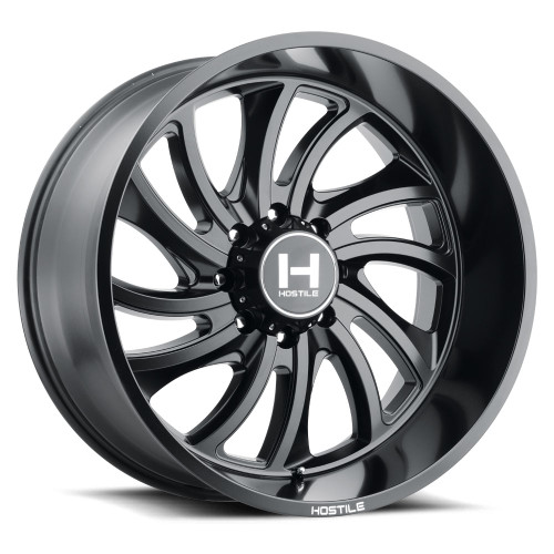 22x12 6x135 4.75BS H118 Demon Asphalt - Hostile Wheels