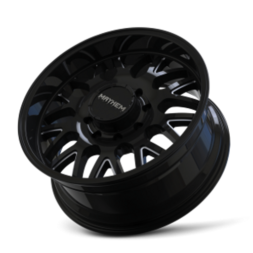 20X9 5X150 5Bs Tripwire Gloss Black/Milled Spokes - Mayhem Wheels