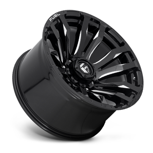 18x9 8x6.5 5BS D673 Blitz Gloss Black Milled - Fuel Off-Road