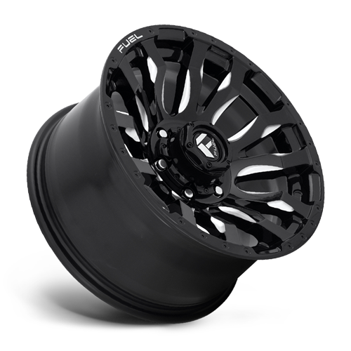 20x9 6x5.5 5BS D673 Blitz Gloss Black Milled - Fuel Off-Road