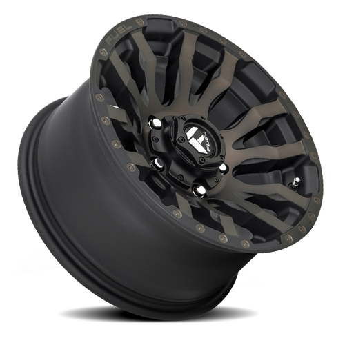 18x9 5x5 4.5BS D674 Blitz Matte Black DDT - Fuel Off-Road