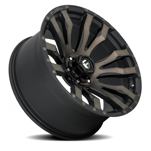 20x9 6x135 5.75BS D674 Blitz Matte Black DDT - Fuel Off-Road