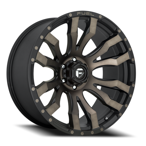22x10 6x5.5 4.75BS D674 Blitz Matte Black DDT - Fuel Off-Road