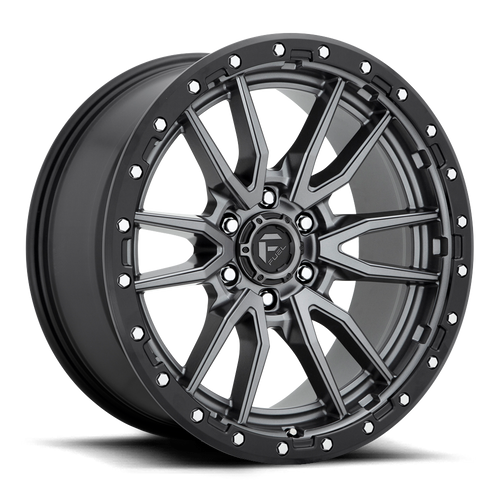 18x9 6x120 5BS D680 Rebel Matte Gunmetal Black - Fuel Off-Road
