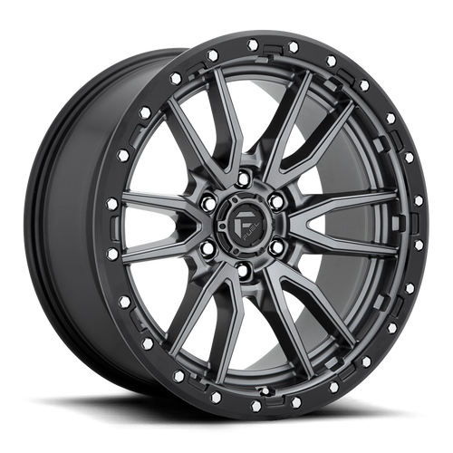 20x10 6x135 4.75BS D680 Rebel Matte Gunmetal Black - Fuel Off-Road