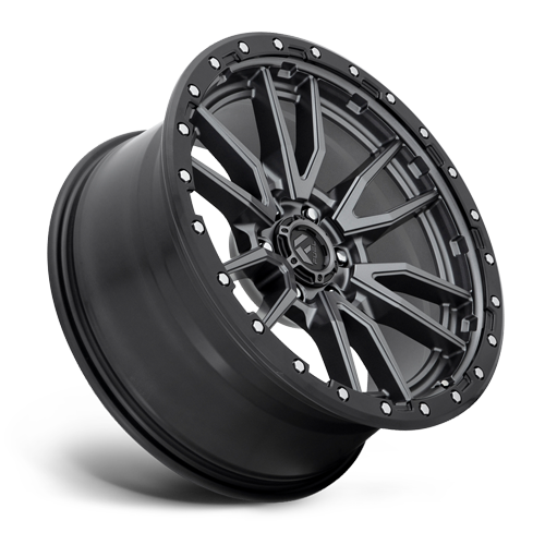 20x10 6x135 4.75BS D680 Rebel Matte Gunmetal Black - Fuel Off-Road