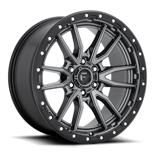 22x10 6x5.5 5BS D680 Rebel Matte Gunmetal Black - Fuel Off-Road