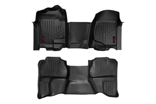 Floor Mats FR & RR OV Hump Ext Cb Chevy/GMC 1500/2500HD (07-14) M-21072