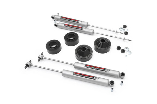 07-18 Jeep JK 1.75in Spacer Kit W /N3 Shocks - Rough Country Suspension
